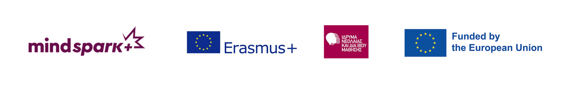 Mindspark Plus · Erasmus+ · Ίδρυμα Νεολαίας και Διά Βίου Μάθησης · Funded by the European Union
